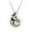 Silver and Opal 'Mother Embracing Child' Pendant Necklace