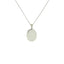 Silver and Diamond Accent "Leo Zodiac" Blue Agate Cameo Pendant