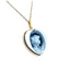 10K Gold & Diamond Accent 'Young Girl' Blue Agate Cameo Pendant