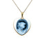 10K Gold & Diamond Accent 'Young Girl' Blue Agate Cameo Pendant