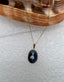 14K Yellow Gold "Ballerina" Blue Agate Cameo Pendant with 18" Necklace