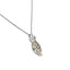 Rocking Stone Collection-10KT Yellow Gold and Silver Diamond Pendant and Sterling Silver Necklace