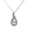 10K Gold 'Rocking Stone' Diamond Teardrop Necklace