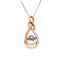 'Rocking Amethyst' And White Sapphire Infinity Pendant