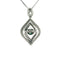 'Rocking Emerald' And White Sapphire Pendant Necklace