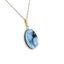 10K Gold & Diamond Accent "Heaven’s Gift" Blue Agate Cameo Pendant