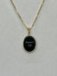 10K Gold & Diamond Accent "Heaven’s Gift" Blue Agate Cameo Pendant